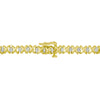 10K Yellow Gold 4 cttw Brilliant Round-Cut Diamond Graduating Riviera Statement Necklace (H-I Color, I2-I3 Clarity)-3