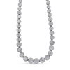 IGI Certified 14K Yellow Gold 14 3/4 cttw Pave Set Round-Cut Diamond Riviera Necklace (F-G Color, S2-I1 Clarity)-3