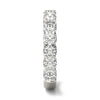 2 1/15 CTW Lab Grown Round Cut Diamond Half Eternity Ring in 14K White Gold - G-VS-3