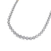 IGI Certified 14K Yellow Gold 14 3/4 cttw Pave Set Round-Cut Diamond Riviera Necklace (F-G Color, S2-I1 Clarity)-4