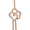 18K Rose Gold 1/2 Cttw Diamond and Freshwater Pearl Double Strand Station Necklace  (G-H Color, SI1-SI2 Clarity) - Adjustable up to 16" to 20"-4