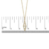 14K Yellow Gold 1.0 Cttw Diamond Studded Geometric Double Pyramid 18" Pendant Necklace (G-H Color, SI1-SI2 Clarity)-4
