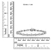 .925 Sterling Silver 1.0 Cttw Diamond Swirl Beaded Link Bracelet (I-J Color, I3-Promo Clarity) - 7.25" Inches-4