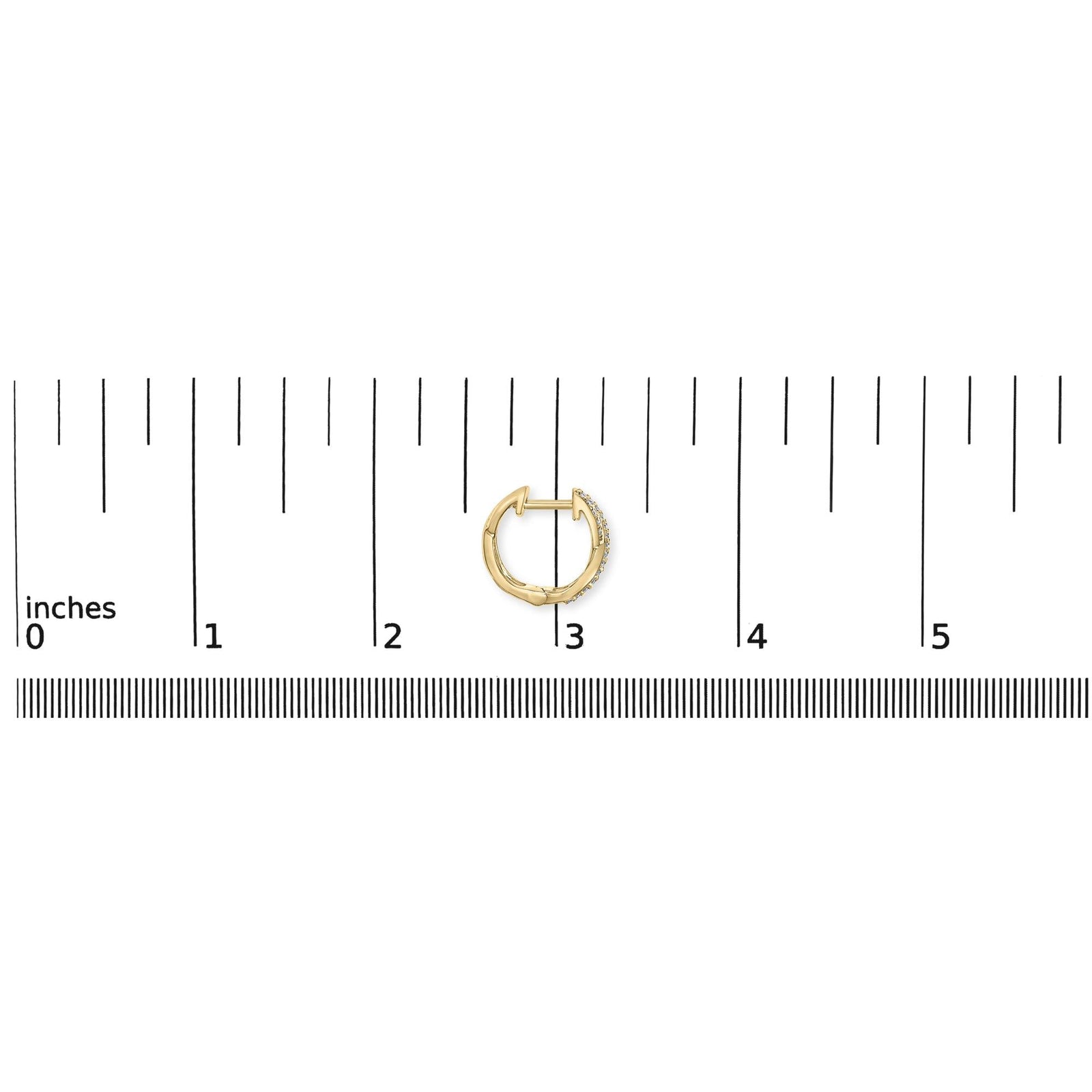 14K Yellow Gold 1/3 Cttw Diamond Criss Cross Huggie Hoop Earrings (G-H Color, SI2-I1 Clarity)-4