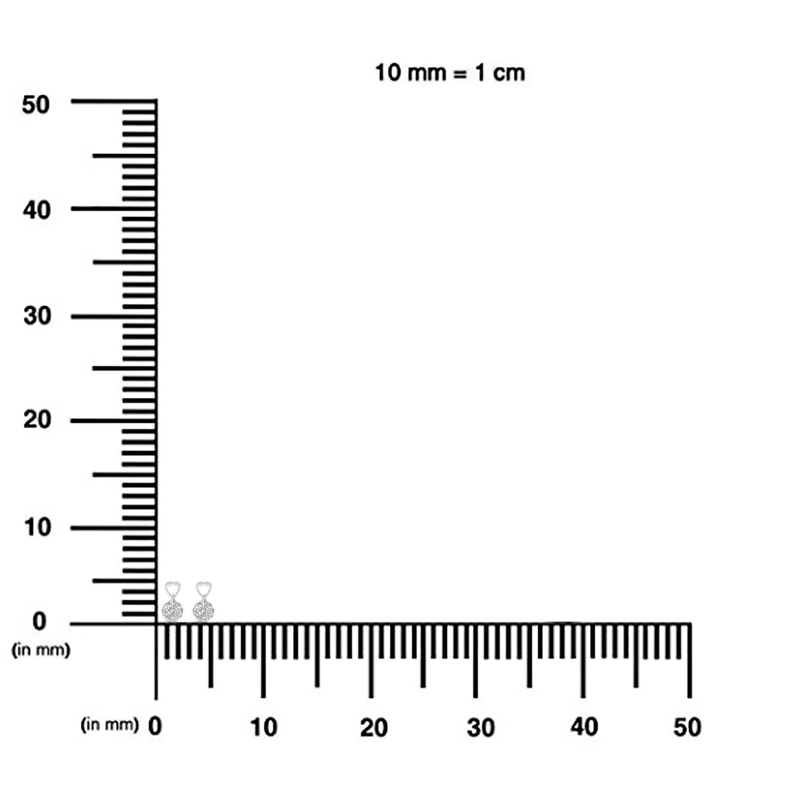 14K White Gold 1 1/4 cttw Round Cut Diamond Earrings (H-I, I1-I2)-4