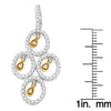 14K Two- Toned Gold 2/5 cttw Round Diamond Pendant Necklace (H-I, I1-I2)-3