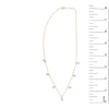 14K Rose Gold 1 3/8 Cttw Oval Lab Grown Diamond Dangle Station Necklace - 17" Inches-4