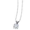 2.00 CTW Created Moissanite Solitaire Pendant Necklace with 18" Chain - Choice of 14k White or Yellow Gold-2