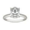 2.00 CTW AGI Certified  Oval Lab Grown Diamond Solitaire Engagement Ring in 14K White Gold (G-VS)-0