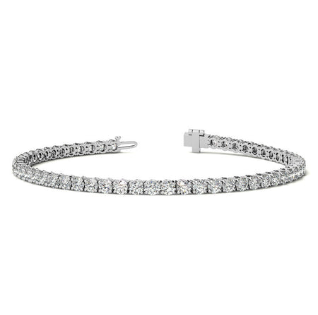 12.00 CTW Lab Grown Diamond Tennis Bracelet | G/VS AGI Certified | 14kt White or Yellow Gold-1