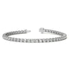 Set of Three 6ctw Created Moissanite Tennis Bracelets – 3mm Stones – 14K Gold Overlay in White, Yellow & Rose Gold-1