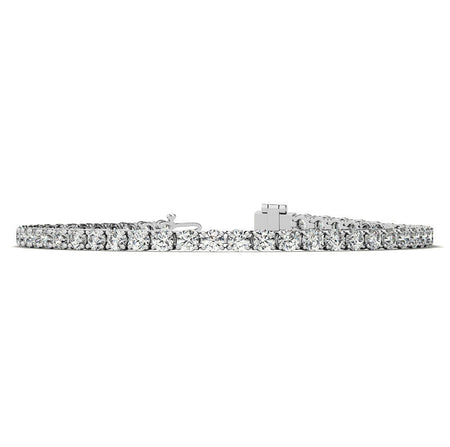 6.00 CTW AGI Certified Lab Grown Diamond Tennis Bracelet – 14K White Gold Overlay-1