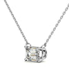 2.00 CTW AGI Certified Lab-Grown Emerald-Cut Diamond Solitaire Pendant in Choice Of 14K White or Yellow Gold-1