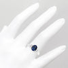 2.00 CTW Lab Created Oval Blue Sapphire & Diamond 3-Stone Engagement Ring in 14kt Gold-3